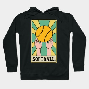 Softball Tarot Card Funny Hoodie